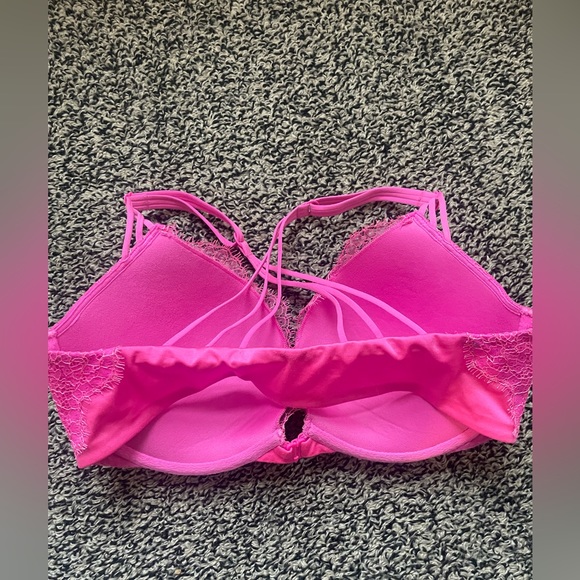 Victoria’s Secret Very Sexy push-up Bright pink front snap racer back 32DD Bra - Picture 2 of 5